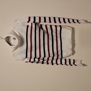 Gee Jay red blue turtleneck shirt sweater knit 7-8 years old
